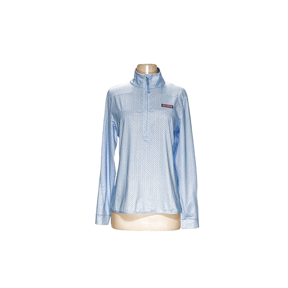 Vineyard Vines Light Blue Quarter-Zip Sweatshirt